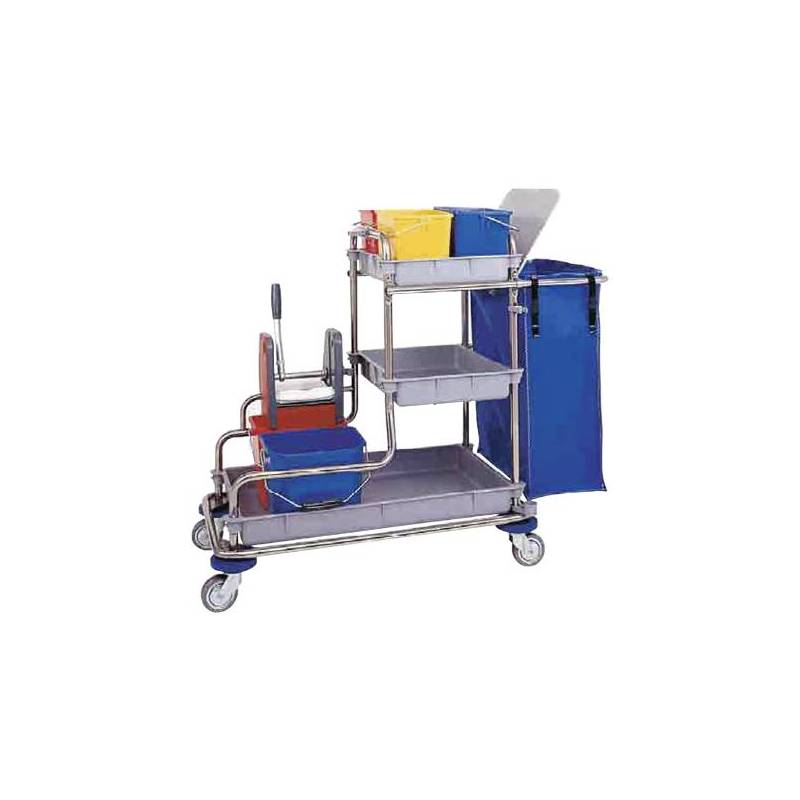 CARRO LIMPIEZA COMPLETO INOX ( 2...