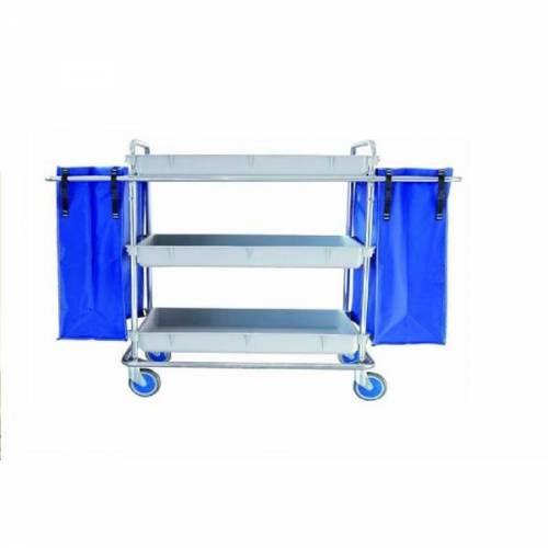 CARRO TRANSP. MOD.20/ LENCERÍA 3 BANDEJAS CROMO/ L100...