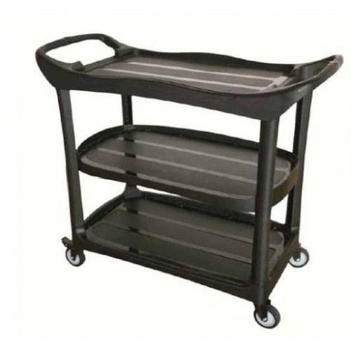 CARRO MULTIFUNCION 3 BANDEJAS / NEGRO / CON FRENO