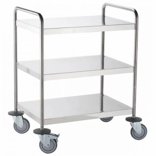 CARRO LOZA INOX CON 3 BANDEJAS MOD.155 PP3