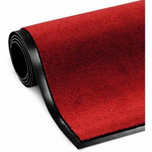 ALFOMBRA / TEXTIL / 60 cm x 90 cm / ROJA-BURDEOS