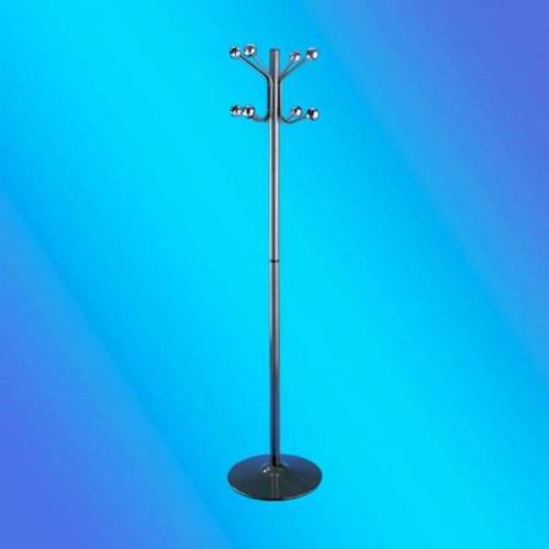 PERCHERO METAL EPOXI NEGRO / 8 BOLAS SUELO / (AL90100)