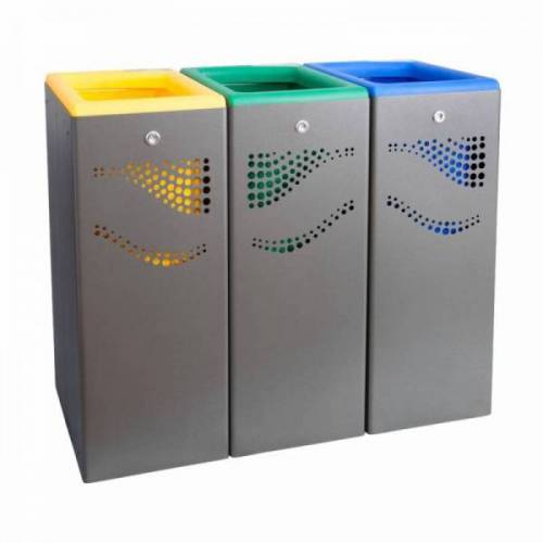 Papelera selectiva tres módulos combinables entre...