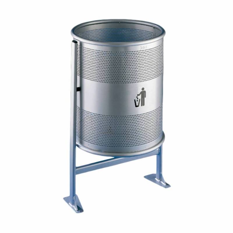 Papelera Circular Pintada Perforada...