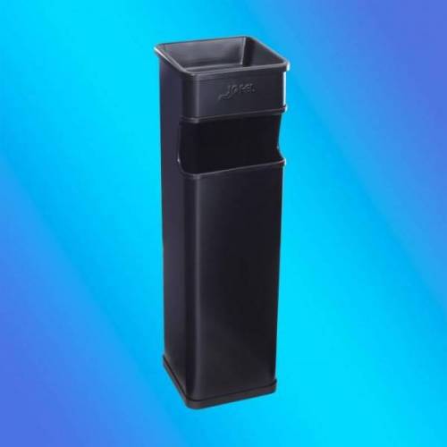 CENICERO/PAPELERA / DALLAS / CUADRADA EPOXI NEGRA (AL70300)