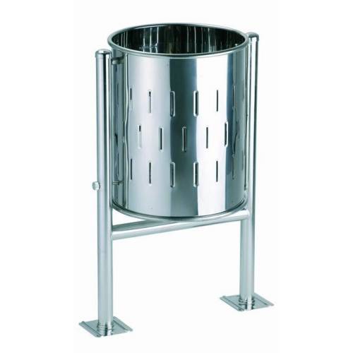 PAPELERA EXTERIORES TROQUELADA INOX MOD.540/SG