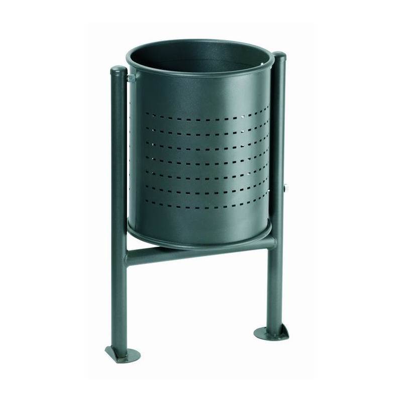 PAPELERA EXTERIORES TROQUELADA OXIDON...