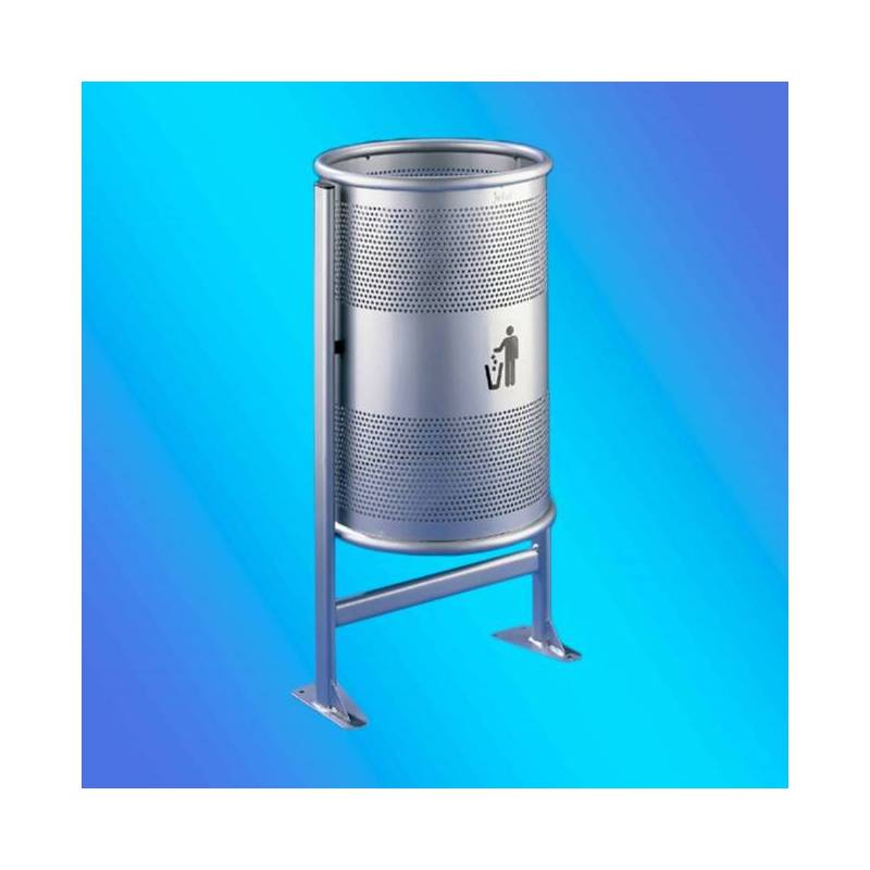 PAPELERA CIRCULAR PINTADA PERFORADA...