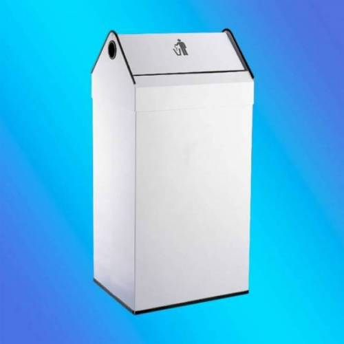 PAPELERA TAPA BASCULANTE BLANCA (AL71700)