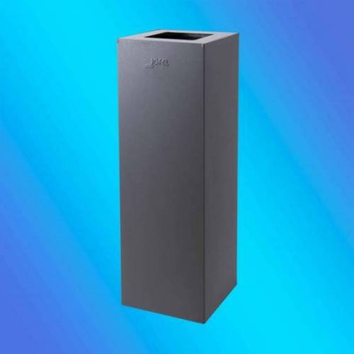 PAPELERA BOSTON CUADRADA GRIS ANTRACITA / 40 lts / MOD....