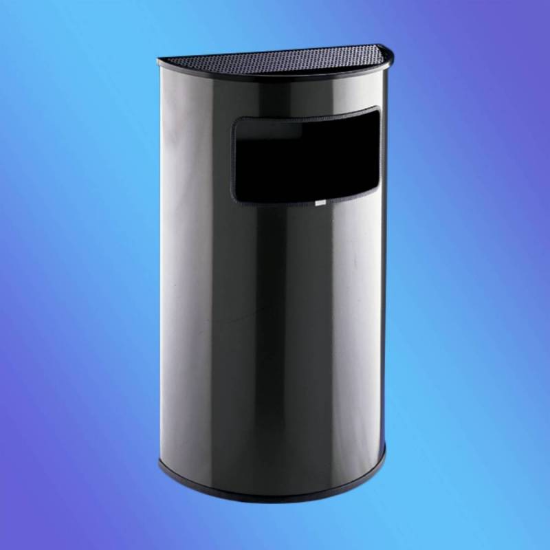 PAPELERA CENICERO / MEDIA LUNA GRIS...