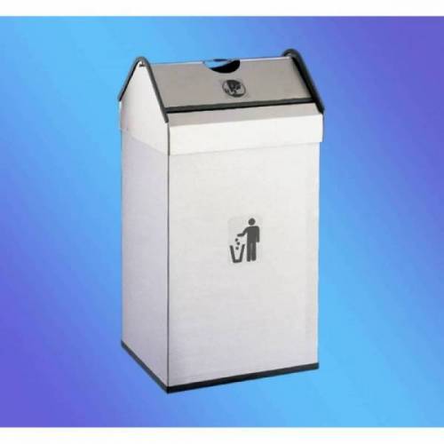 CENICERO PAPELERA TAPA/BASCULANTE INOX / 40 Lts. (AL75501)