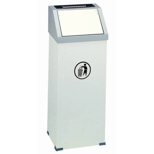 PAPELERA METÁLICA EPOXI / CENICERO / TAPA ABATIBLE INOX /...