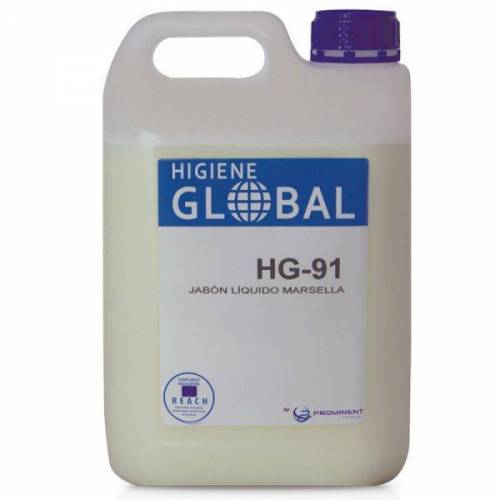 HG-91 Detergente líquido textil marsella / 2 uds. x 5 L.