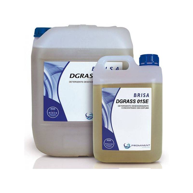 BRISA DGRASS 01/SE detergente-desengrasante alcalino sin espuma máquina /  2 uds. x 5 lts.