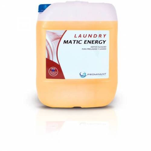LAUNDRY MATIC ENERGY detergente aditivo alcalino / 20 L....