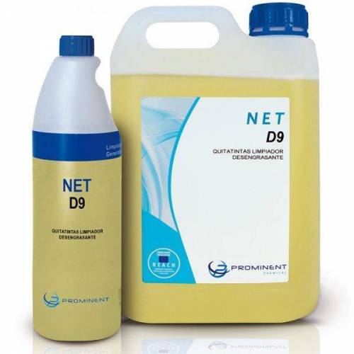 NET D9 limpiador desengrasante quitatintas /  2 uds x 5 lts.