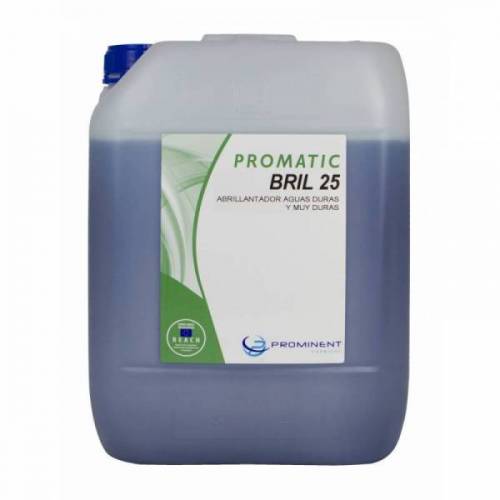 PROMATIC BRIL 25 abrillantador aguas Duras / 20 lts.