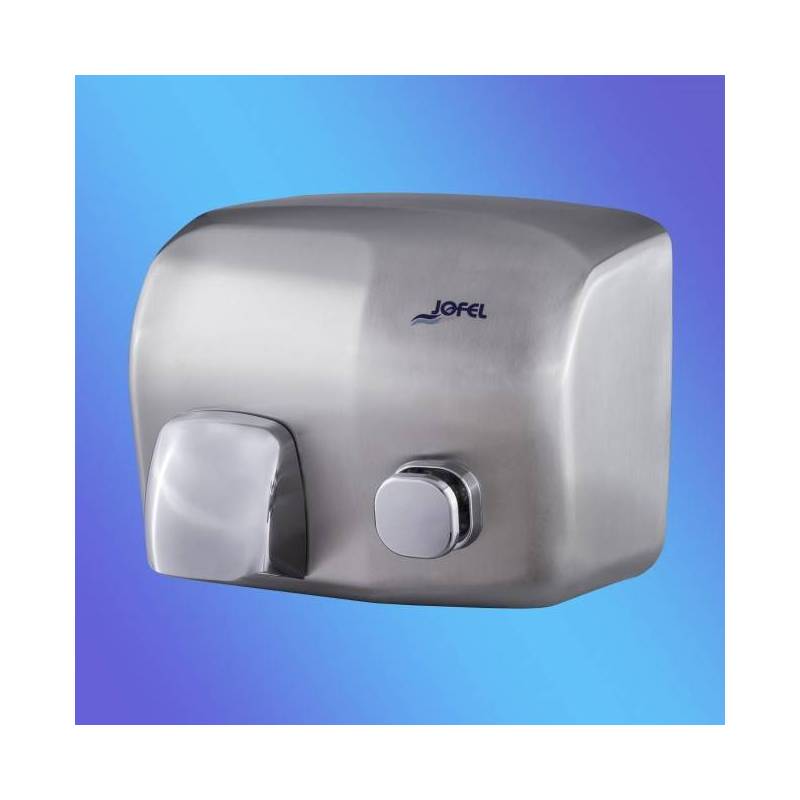 Secamanos Íbero Satinado. Pulsador.