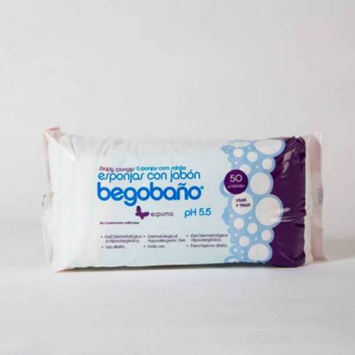 ESPONJA JABONOSA / BS-50 / 7cm x12cm x 2 cm / 4 bolsas x...