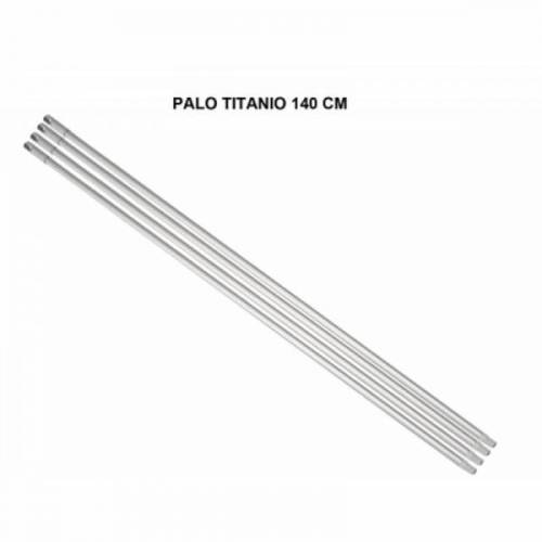 PALO TITANIO / CON AGUJERO / GRIS / 140 cms.