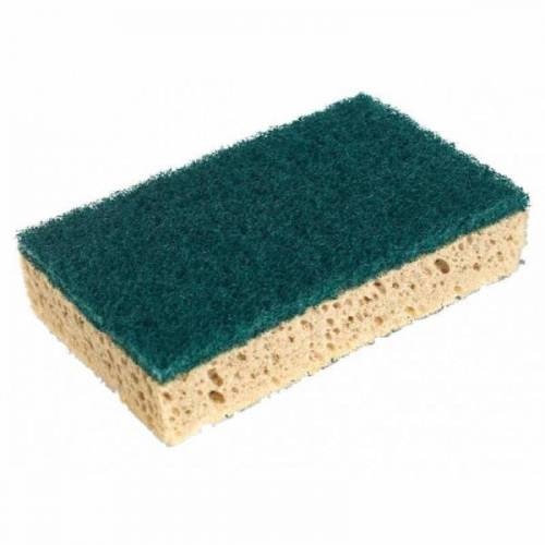 ESTROPAJO VERDE CON ESPONJA / VILEDA / 1 pqte. 10 uds.