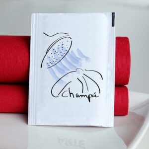 Sobres de champú para hoteles