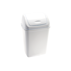 Papelera plástico tapa basculante