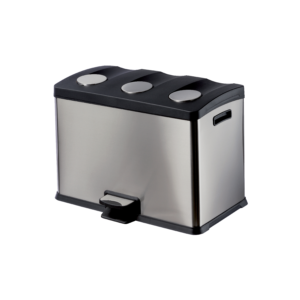 PAPELERA TRI-SELECTIVA A PEDAL