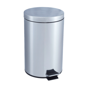 Papelera Pedal Inox Grande Con Cubo Interior