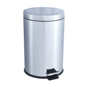 Papelera Pedal Inox Grande Con Cubo Interior