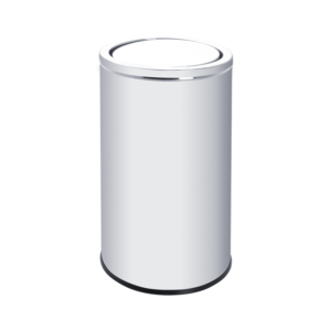 Papelera Cilíndrica Inox Basculante 40l