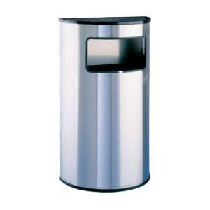 Papelera Cenicero Inox Media Luna - Cubo Interior