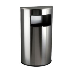 Papelera Inox Media Luna - Cubo Interior y Tapa