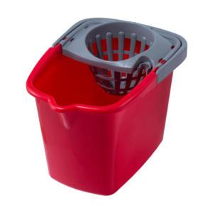Cubo rojo de 15 l. Con escurridor